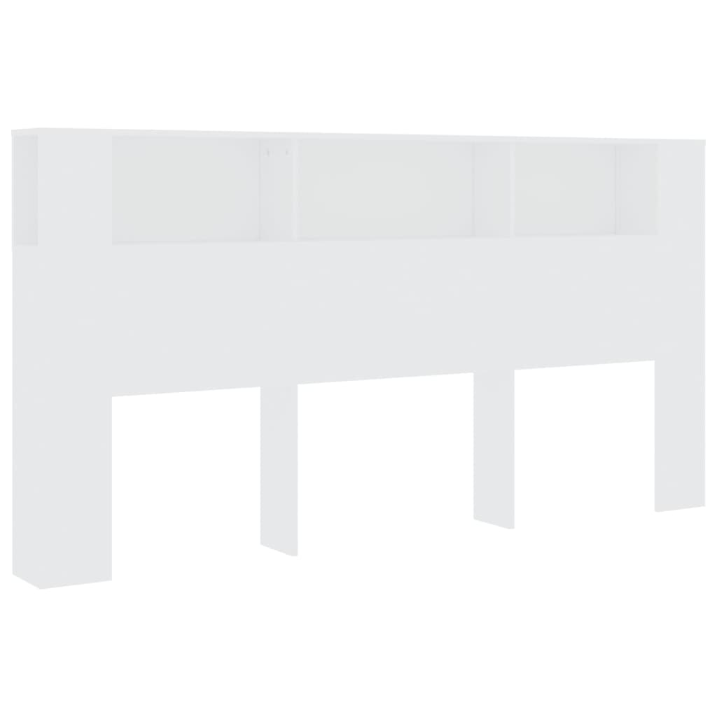 Sengegavlskap Hvit 200X18,5X104,5 Cm
