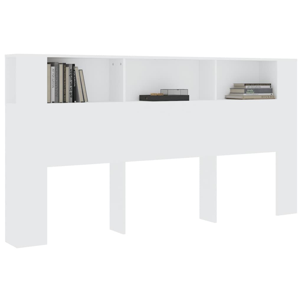 Sengegavlskap Hvit 200X18,5X104,5 Cm
