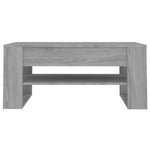 Salongbord Grå Sonoma 102X55X45 Cm Konstruert Tre