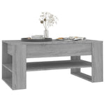 Salongbord Grå Sonoma 102X55X45 Cm Konstruert Tre