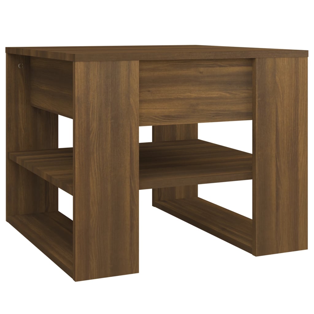 Salongbord Brun Eik 55,5X55X45 Cm Konstruert Tre
