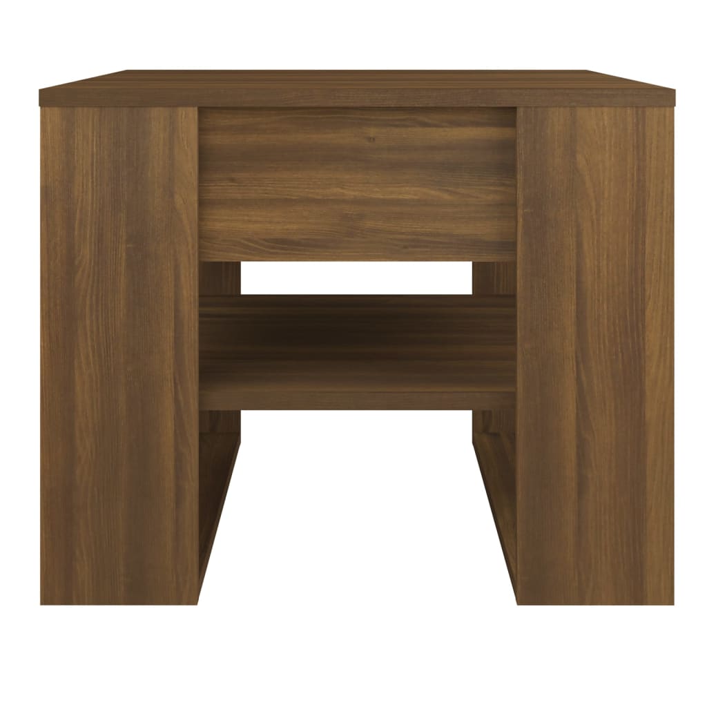 Salongbord Brun Eik 55,5X55X45 Cm Konstruert Tre