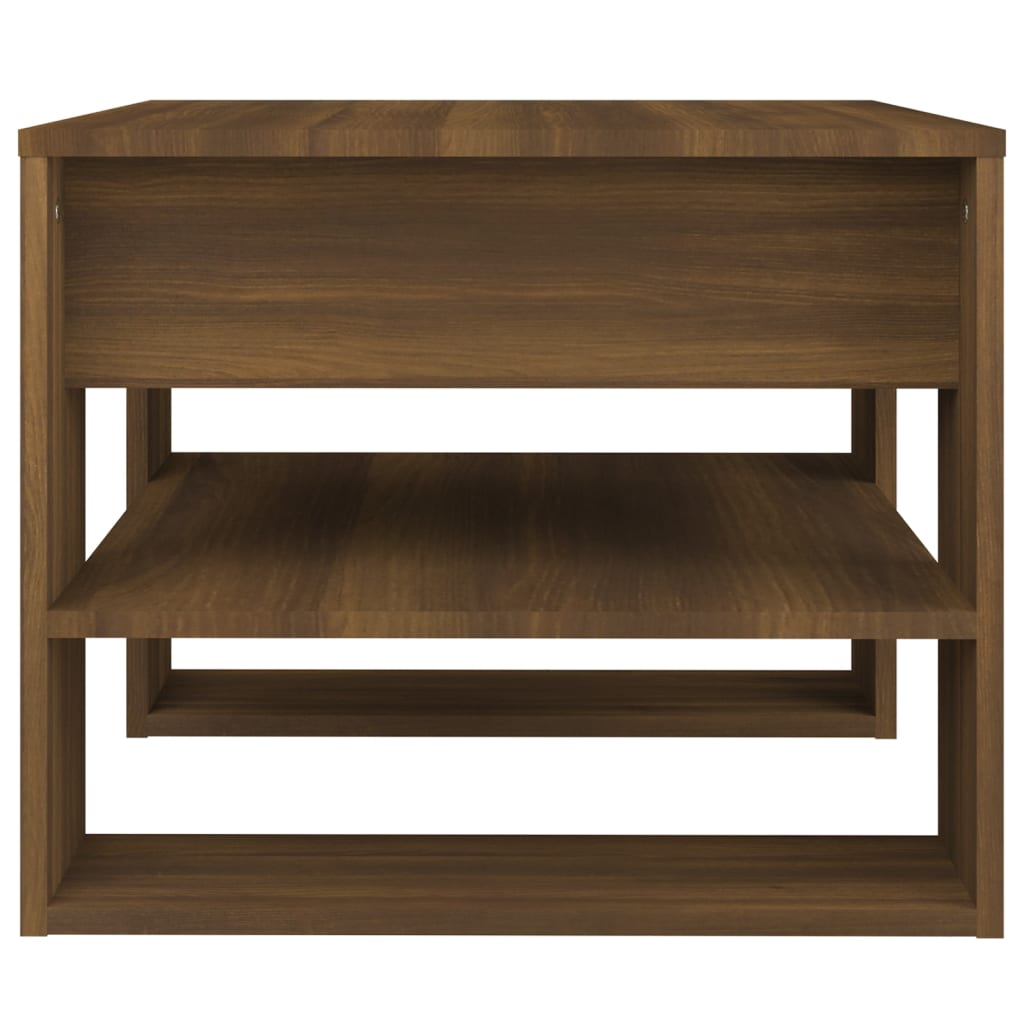 Salongbord Brun Eik 55,5X55X45 Cm Konstruert Tre