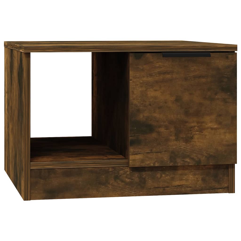 Salongbord Røkt Eik 50X50X36 Cm Konstruert Tre
