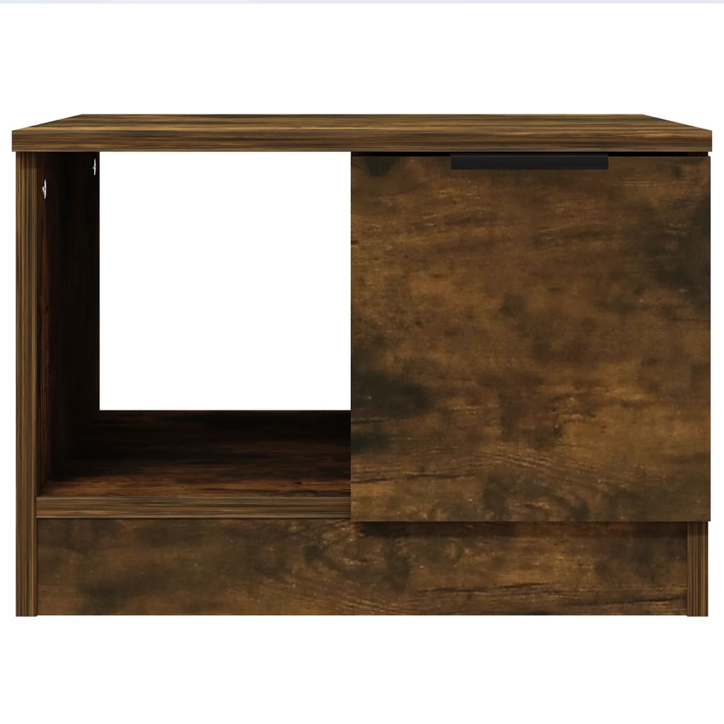 Salongbord Røkt Eik 50X50X36 Cm Konstruert Tre