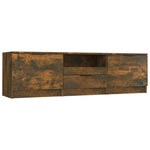 Tv-Benk Røkt Eik 140X35X40 Cm Konstruert Tre