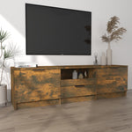 Tv-Benk Røkt Eik 140X35X40 Cm Konstruert Tre