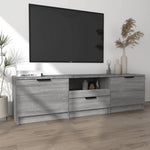 Tv-Benk Grå Sonoma 140X35X40 Cm Konstruert Tre