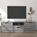 Tv-Benk Grå Sonoma 140X35X40 Cm Konstruert Tre