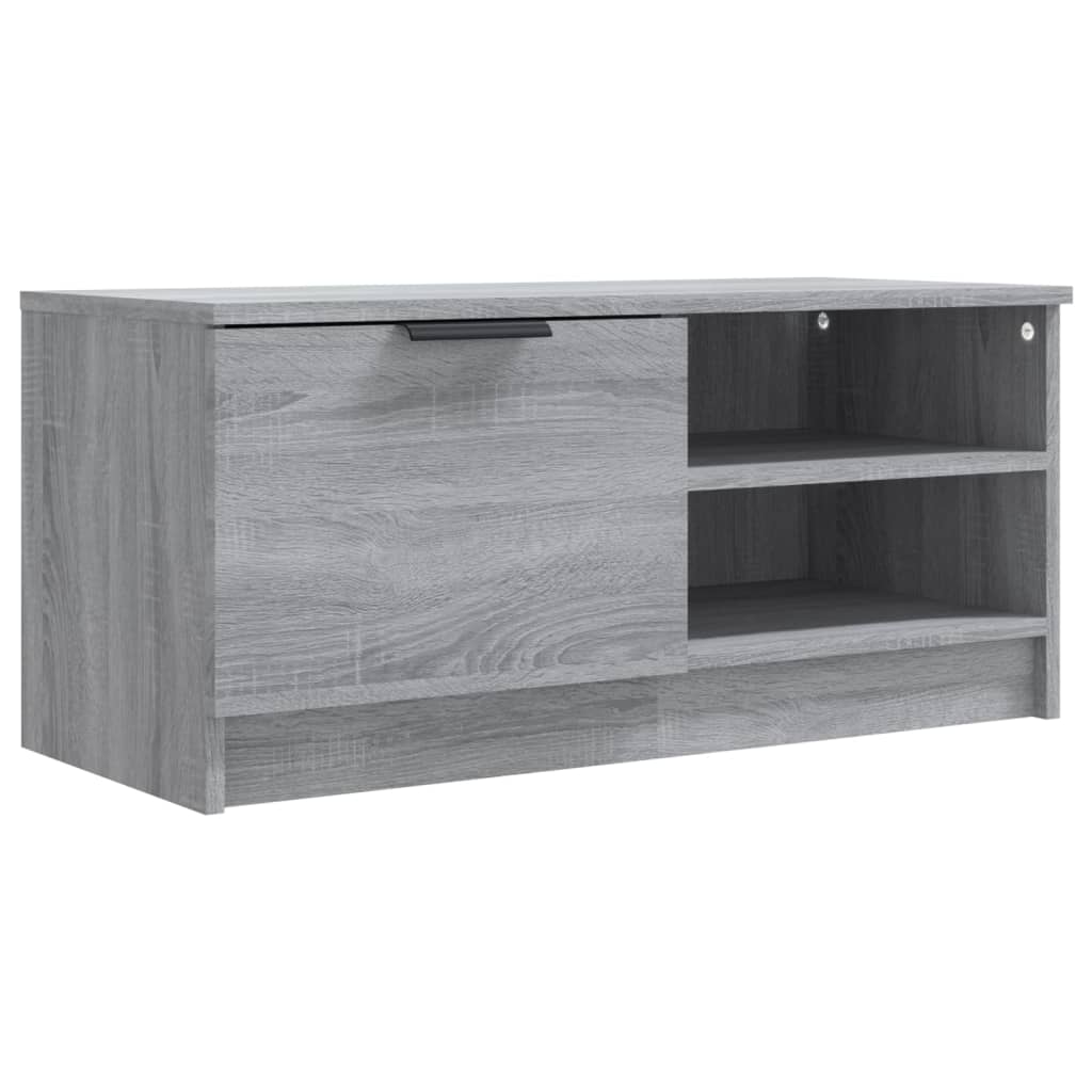 Tv-Benk Grå Sonoma 80X35X36,5 Cm Konstruert Tre