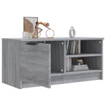 Tv-Benk Grå Sonoma 80X35X36,5 Cm Konstruert Tre