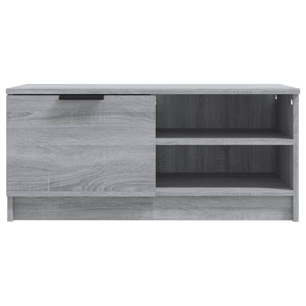 Tv-Benk Grå Sonoma 80X35X36,5 Cm Konstruert Tre
