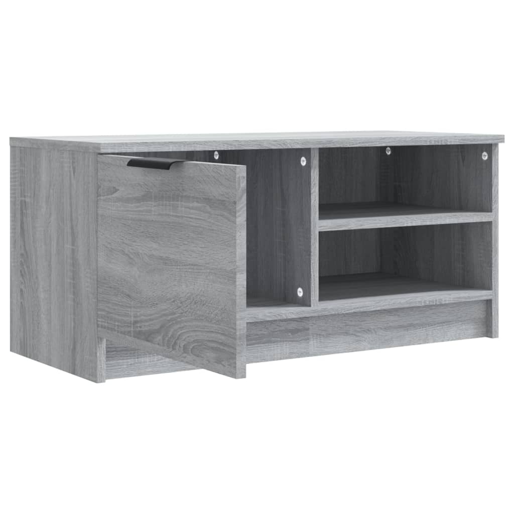 Tv-Benk Grå Sonoma 80X35X36,5 Cm Konstruert Tre