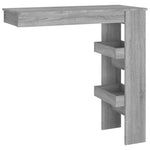 Veggmontert Barbord Grå Sonoma 102X45X103,5 Cm Konstruert Tre
