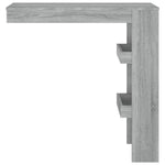 Veggmontert Barbord Grå Sonoma 102X45X103,5 Cm Konstruert Tre
