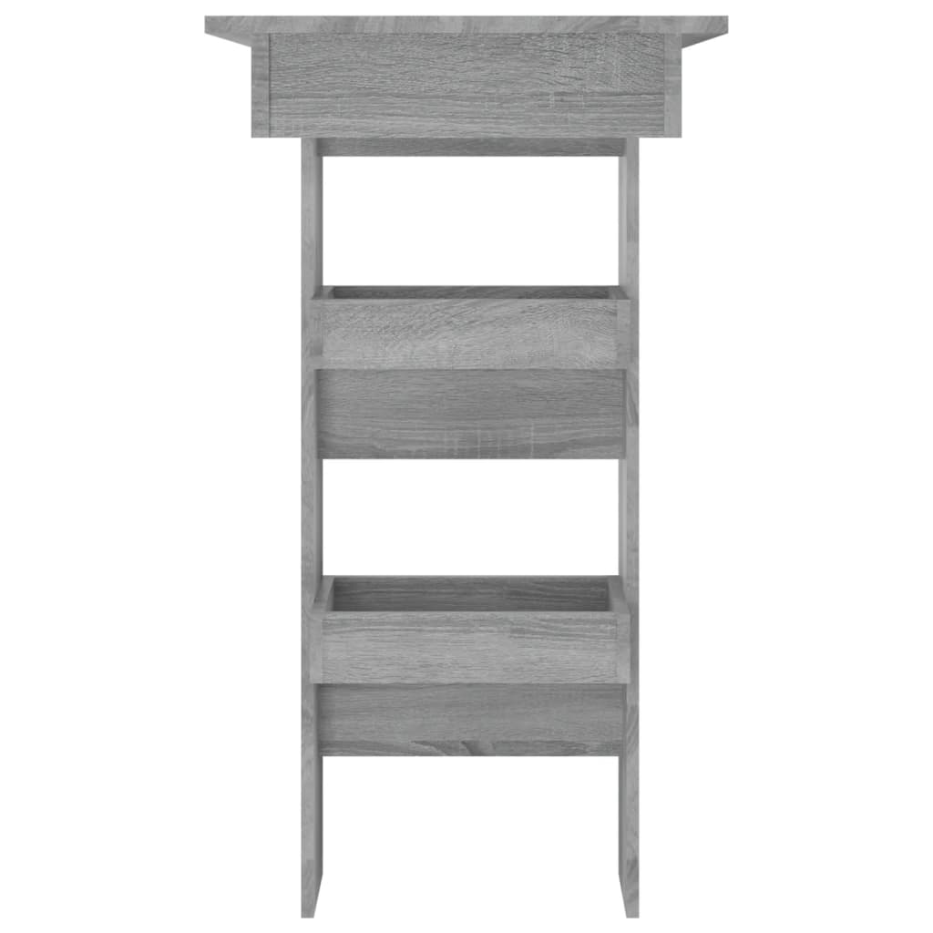 Veggmontert Barbord Grå Sonoma 102X45X103,5 Cm Konstruert Tre