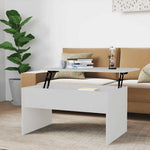 Salongbord Hvit 80X50,5X41,5 Cm Konstruert Tre
