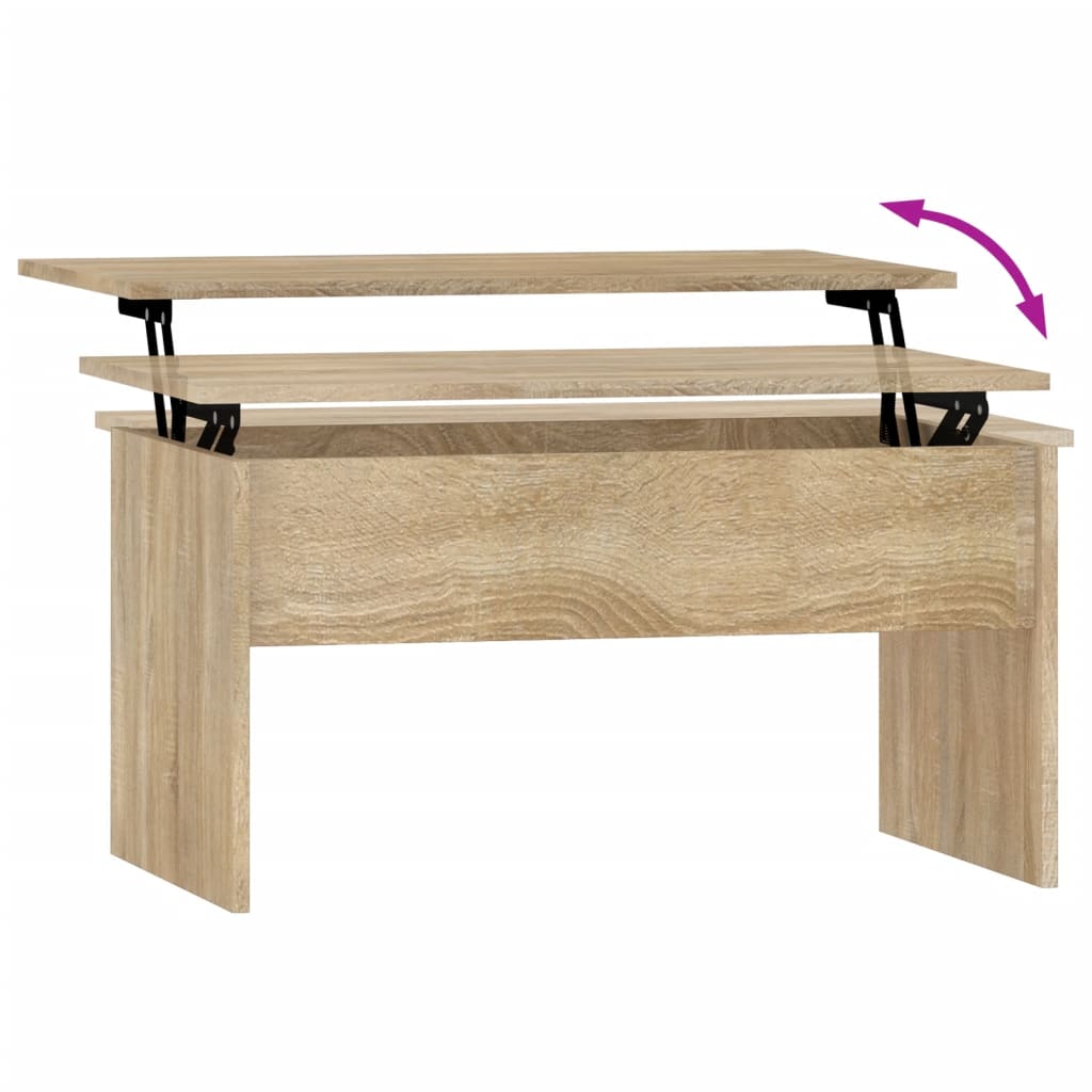 Salongbord Sonoma Eik 80X50,5X41,5 Cm Konstruert Tre