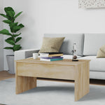 Salongbord Sonoma Eik 80X50,5X41,5 Cm Konstruert Tre