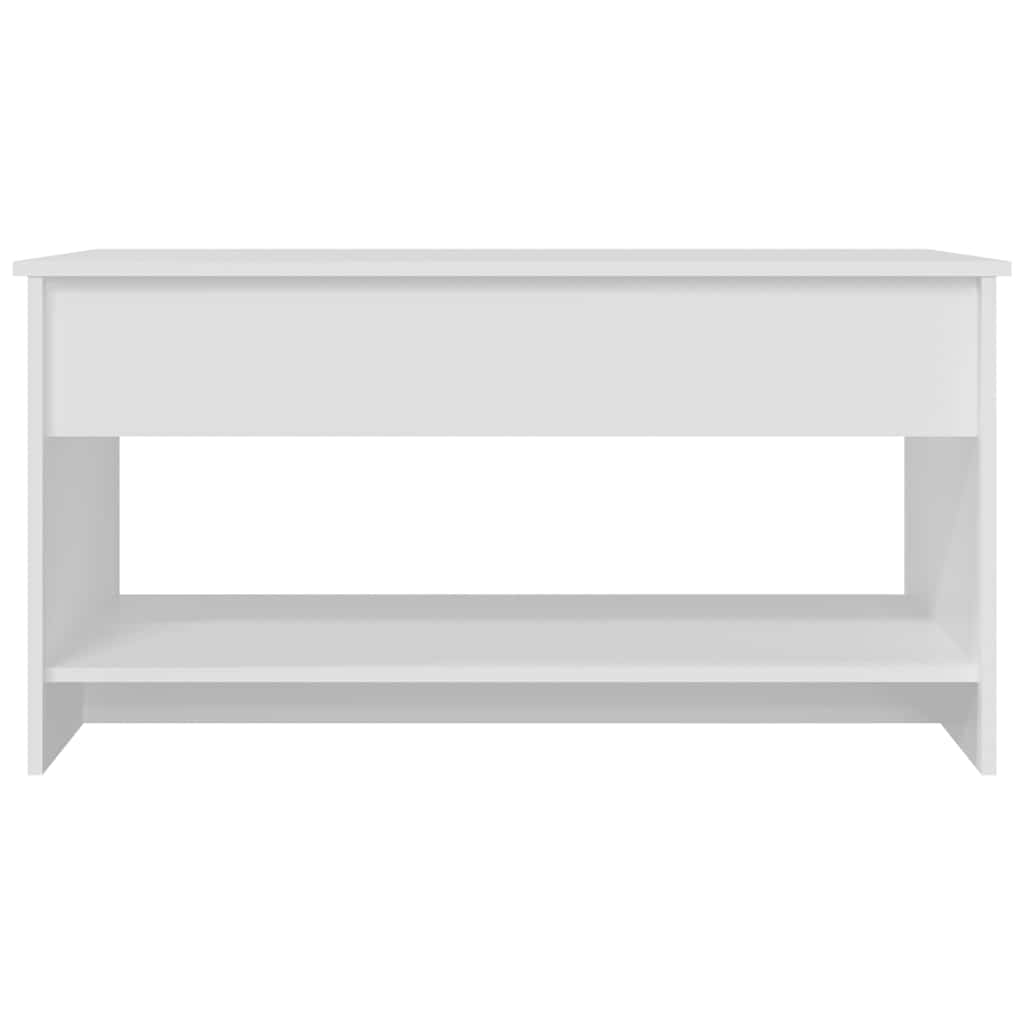 Salongbord Hvit 102X50X52,5 Cm Konstruert Tre