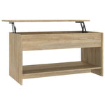 Salongbord Sonoma Eik 102X50X52,5 Cm Konstruert Tre