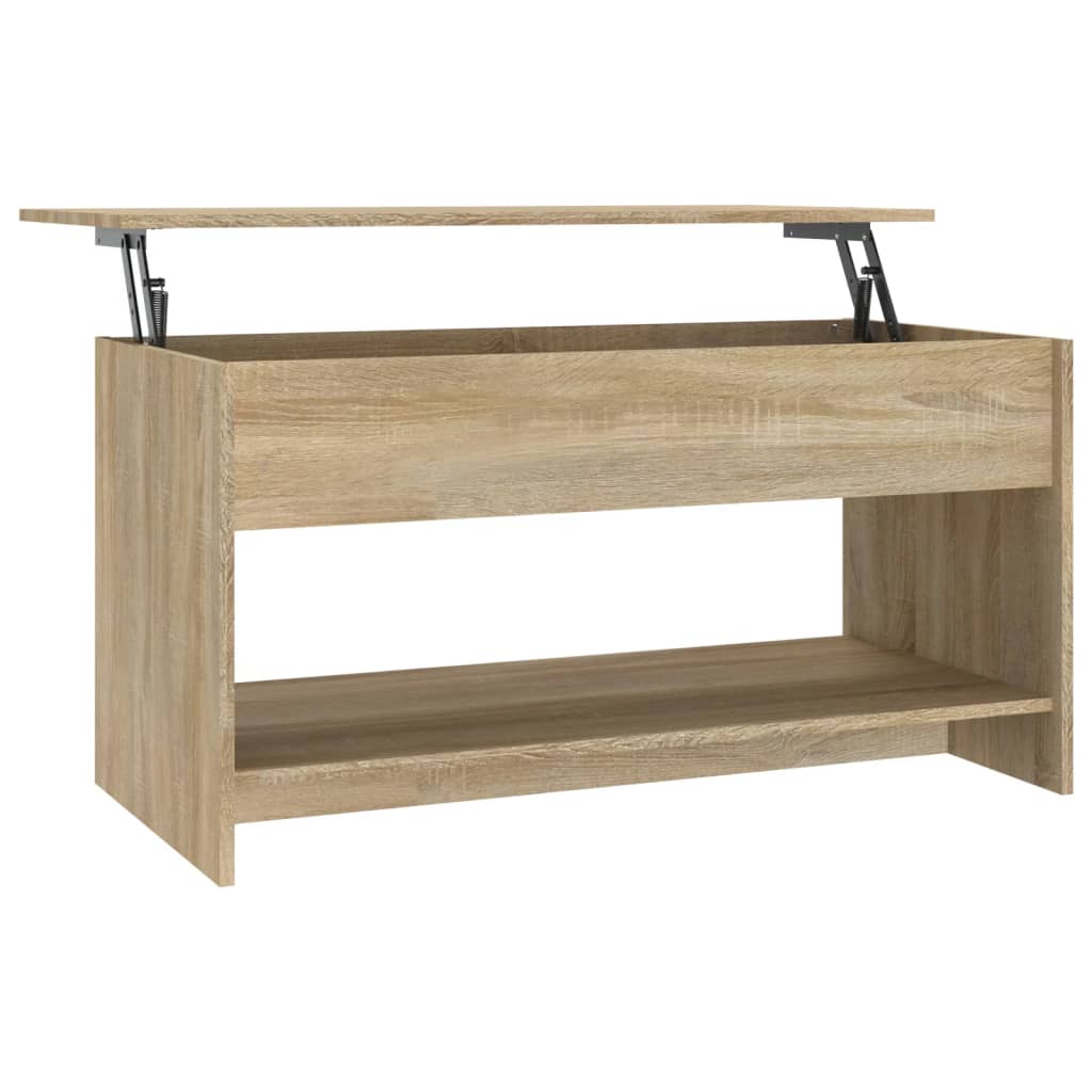 Salongbord Sonoma Eik 102X50X52,5 Cm Konstruert Tre