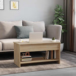 Salongbord Sonoma Eik 102X50X52,5 Cm Konstruert Tre