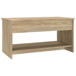 Salongbord Sonoma Eik 102X50X52,5 Cm Konstruert Tre