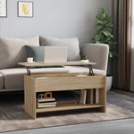 Salongbord Sonoma Eik 102X50X52,5 Cm Konstruert Tre