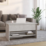 Salongbord Betonggrå 80X50X40 Cm Konstruert Tre