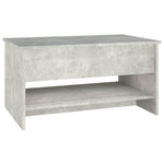 Salongbord Betonggrå 80X50X40 Cm Konstruert Tre