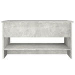 Salongbord Betonggrå 80X50X40 Cm Konstruert Tre