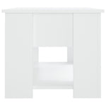 Salongbord Hvit 79X49X41 Cm Konstruert Tre