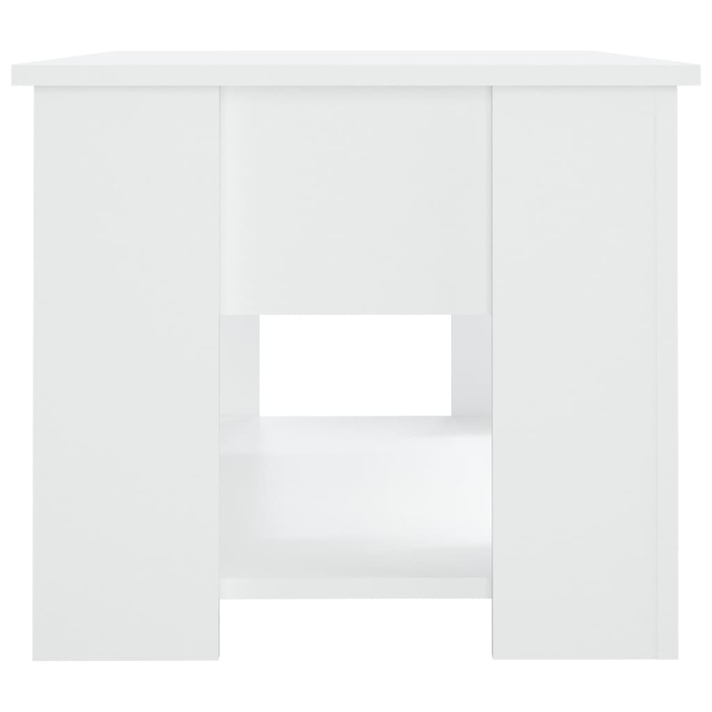 Salongbord Hvit 79X49X41 Cm Konstruert Tre