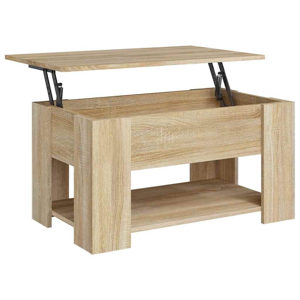 Salongbord Sonoma Eik 79X49X41 Cm Konstruert Tre