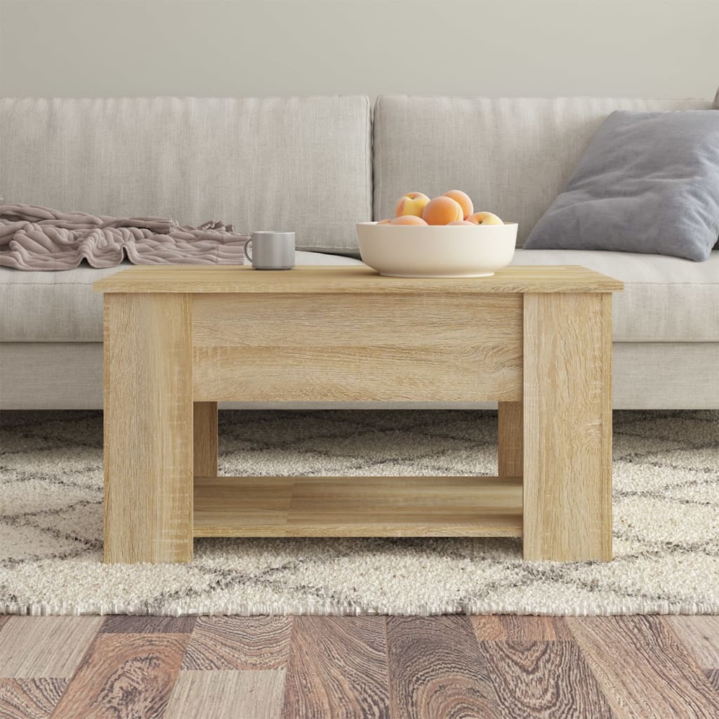 Salongbord Sonoma Eik 79X49X41 Cm Konstruert Tre