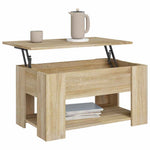 Salongbord Sonoma Eik 79X49X41 Cm Konstruert Tre