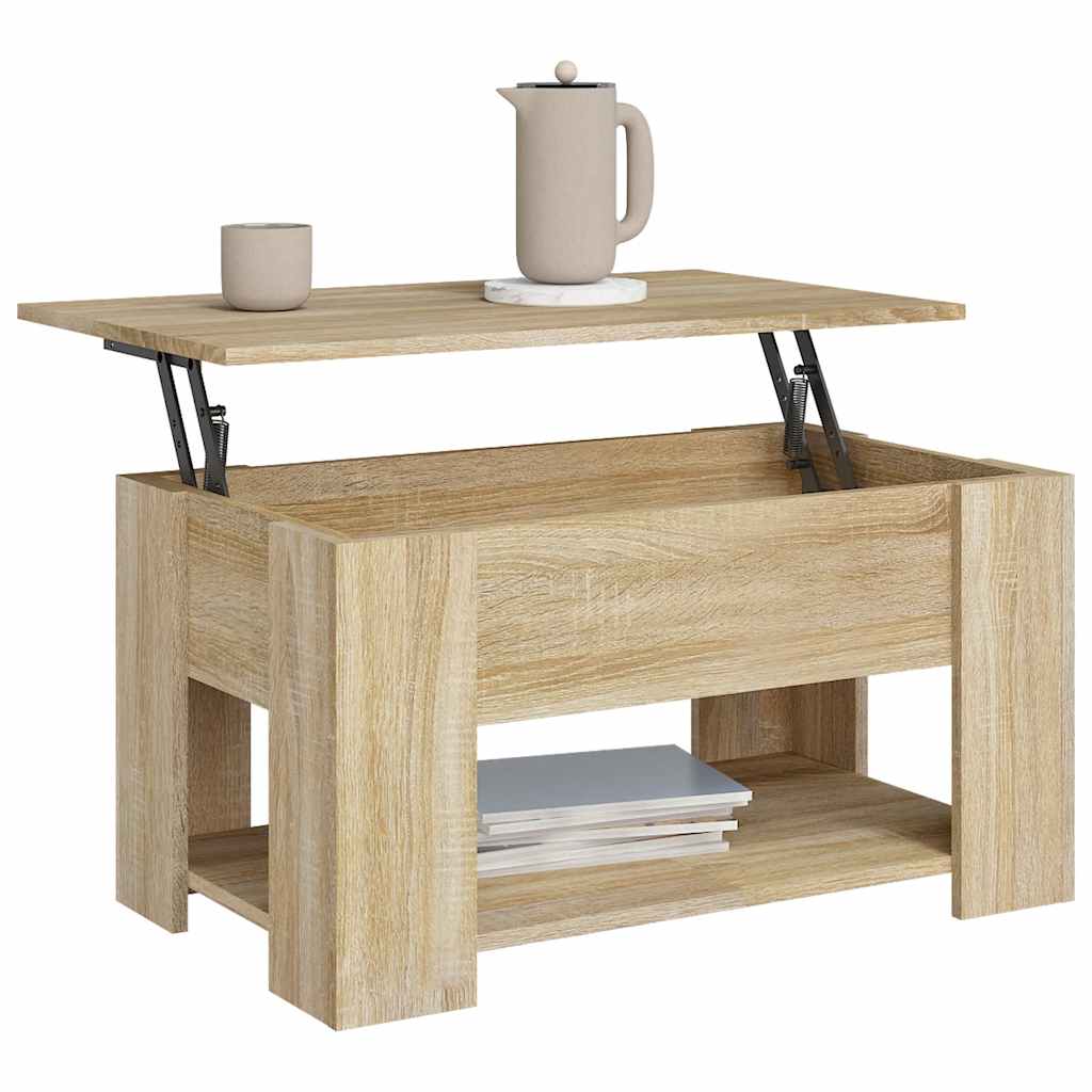 Salongbord Sonoma Eik 79X49X41 Cm Konstruert Tre