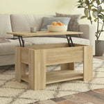 Salongbord Sonoma Eik 79X49X41 Cm Konstruert Tre