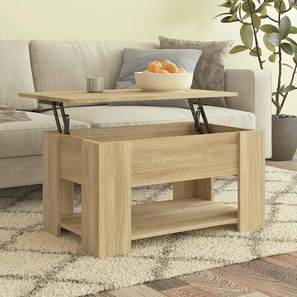 Salongbord Sonoma Eik 79X49X41 Cm Konstruert Tre