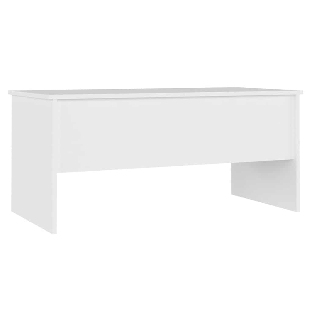 Salongbord Hvit 102X50,5X46,5 Cm Konstruert Tre