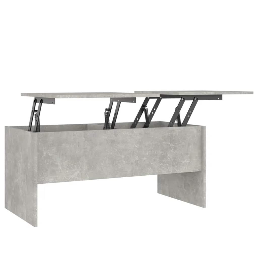 Salongbord Betonggrå 102X50,5X46,5 Cm Konstruert Tre