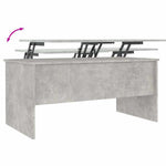 Salongbord Betonggrå 102X50,5X46,5 Cm Konstruert Tre