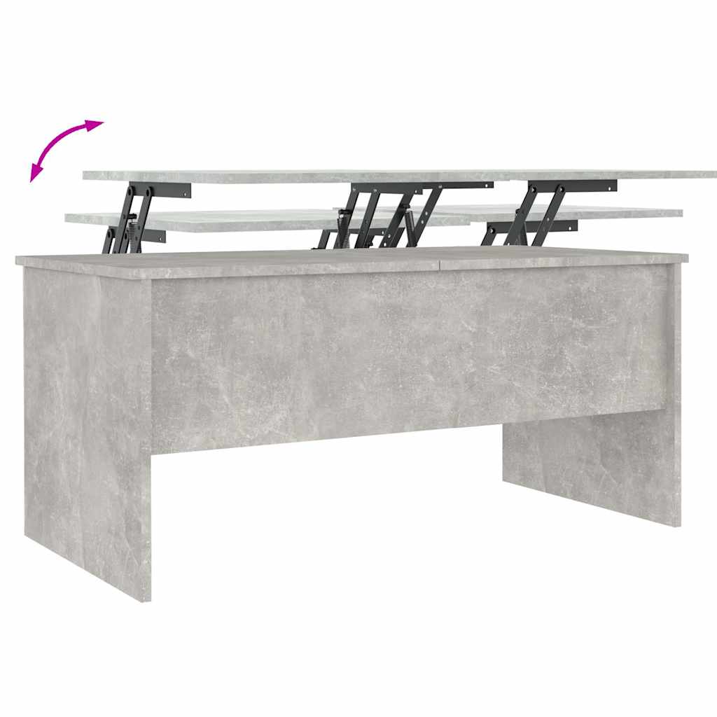 Salongbord Betonggrå 102X50,5X46,5 Cm Konstruert Tre