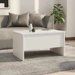 Salongbord Hvit 80X50X42,5 Cm Konstruert Tre