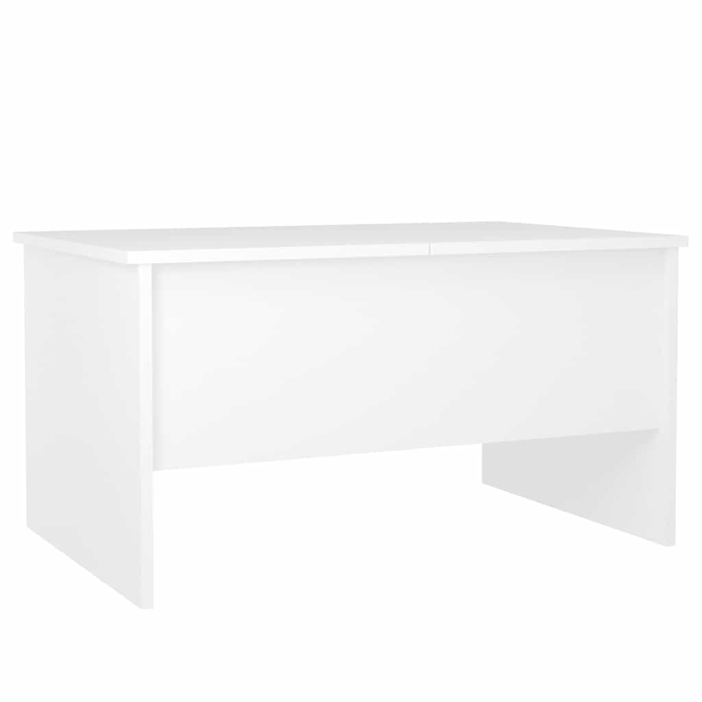 Salongbord Hvit 80X50X42,5 Cm Konstruert Tre