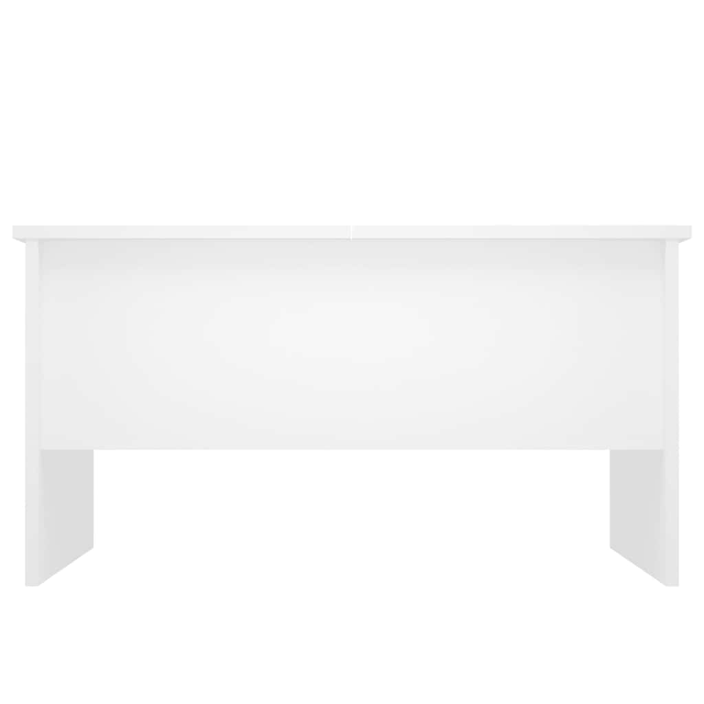 Salongbord Hvit 80X50X42,5 Cm Konstruert Tre