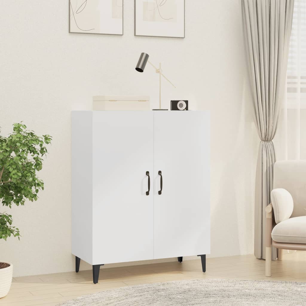 Skjenk Hvit 70X34X90 Cm Konstruert Tre