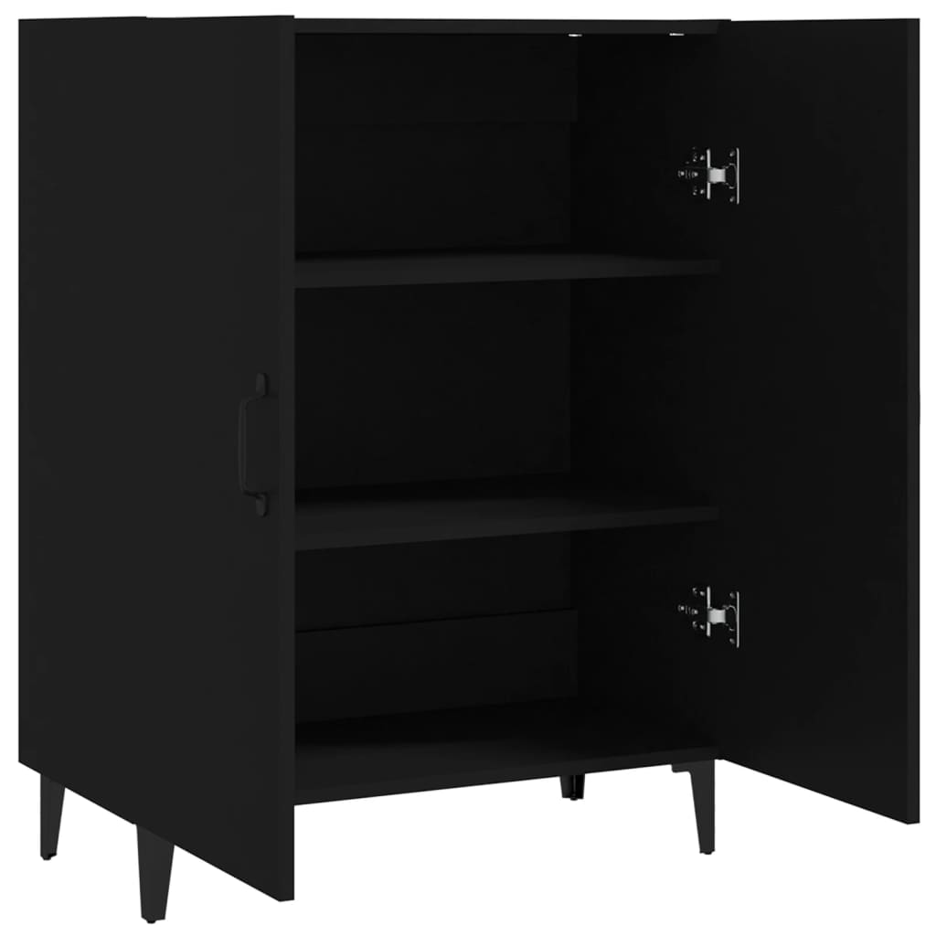 Skjenk Svart 70X34X90 Cm Konstruert Tre