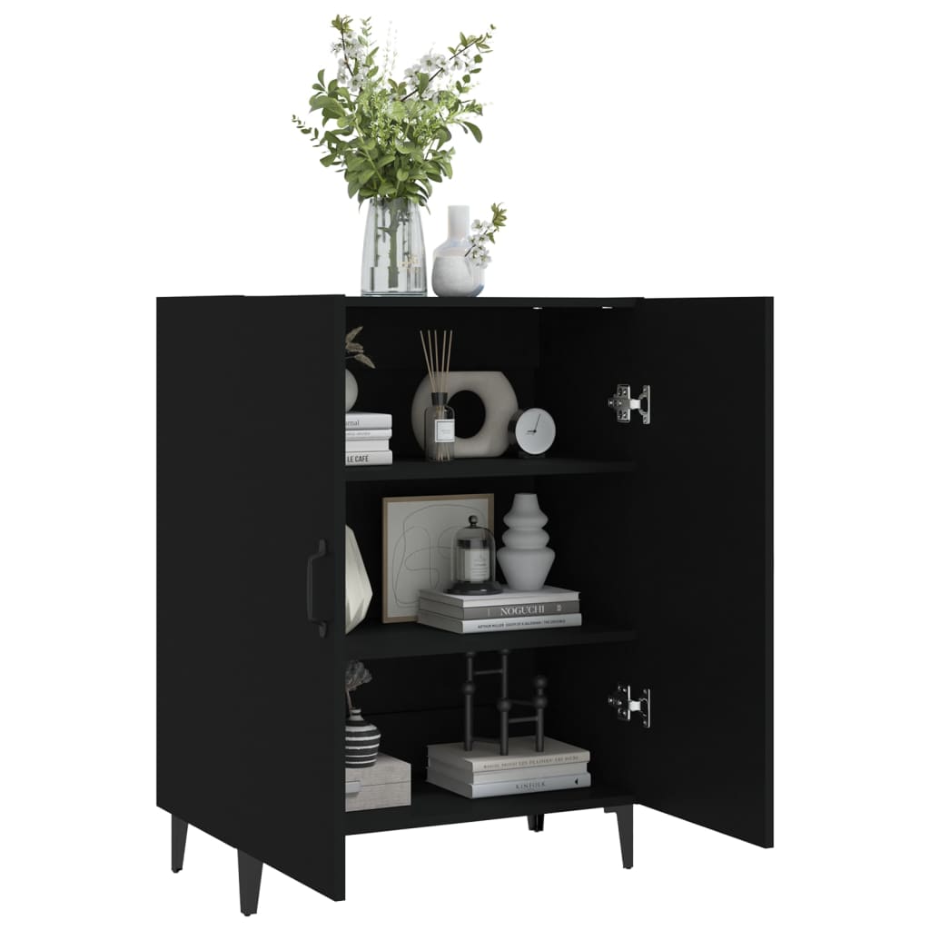 Skjenk Svart 70X34X90 Cm Konstruert Tre